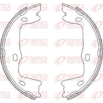 REMSA 4651.00 - Колодки барабанные ручника