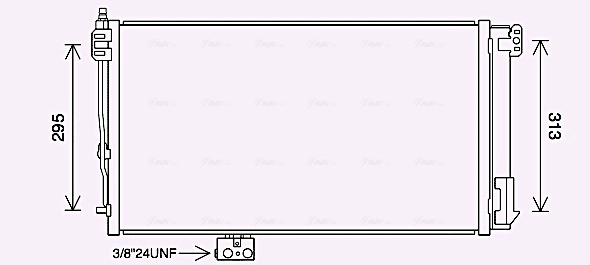 AVA QUALITY COOLING MS5696D - Радиатор кондиционера