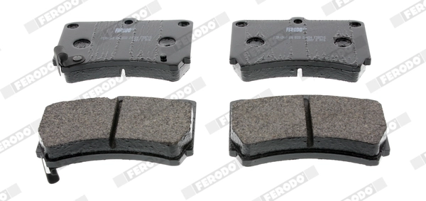 FERODO FDB715 - Комплект тормозных колодок, дисковый тормоз PREMIER ECO FRICTION