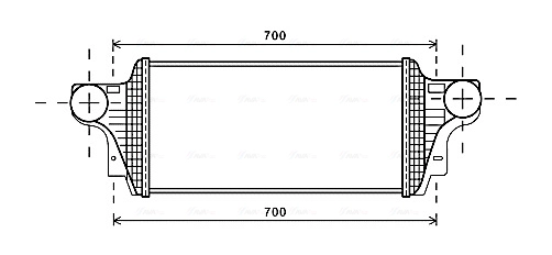 AVA QUALITY COOLING MSA4549 - Интеркулер
