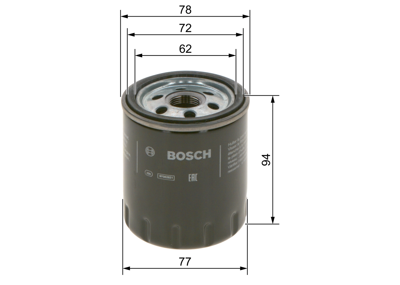 BOSCH F 026 407 268 - Масляный фильтр