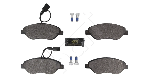 HART 261 755 - Комплект тормозных колодок, дисковый тормоз PREMIUM LINE