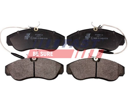 FAST FT29012 - Тормозные колодки 