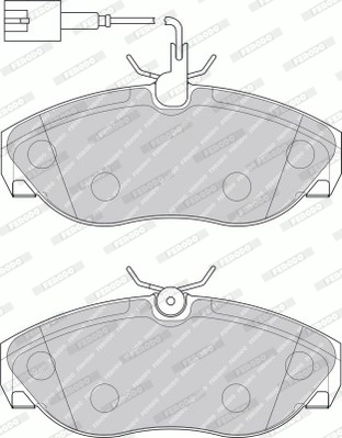 FERODO FVR1396 - Комплект тормозных колодок, дисковый тормоз PREMIER ECO FRICTION