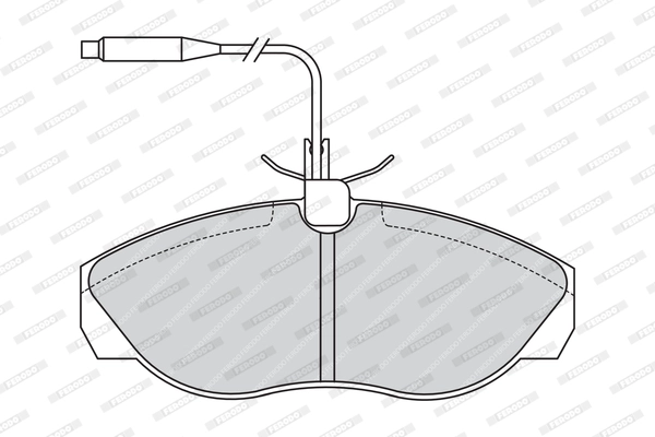 FERODO FVR967 - Комплект тормозных колодок, дисковый тормоз PREMIER ECO FRICTION