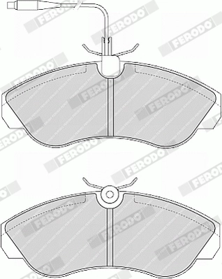 FERODO FVR968 - Комплект тормозных колодок, дисковый тормоз PREMIER ECO FRICTION