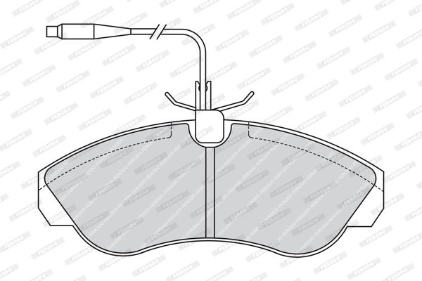 FERODO FVR968 - Комплект тормозных колодок, дисковый тормоз PREMIER ECO FRICTION