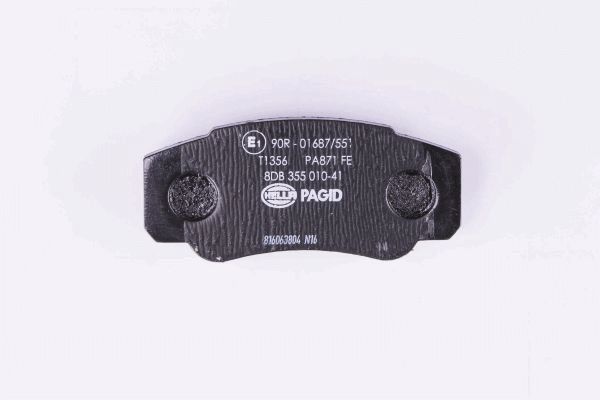 HELLA 8DB 355 010-411 - Тормозные колодки 