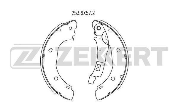 ZEKKERT BK-4073 - Барабанные колодки