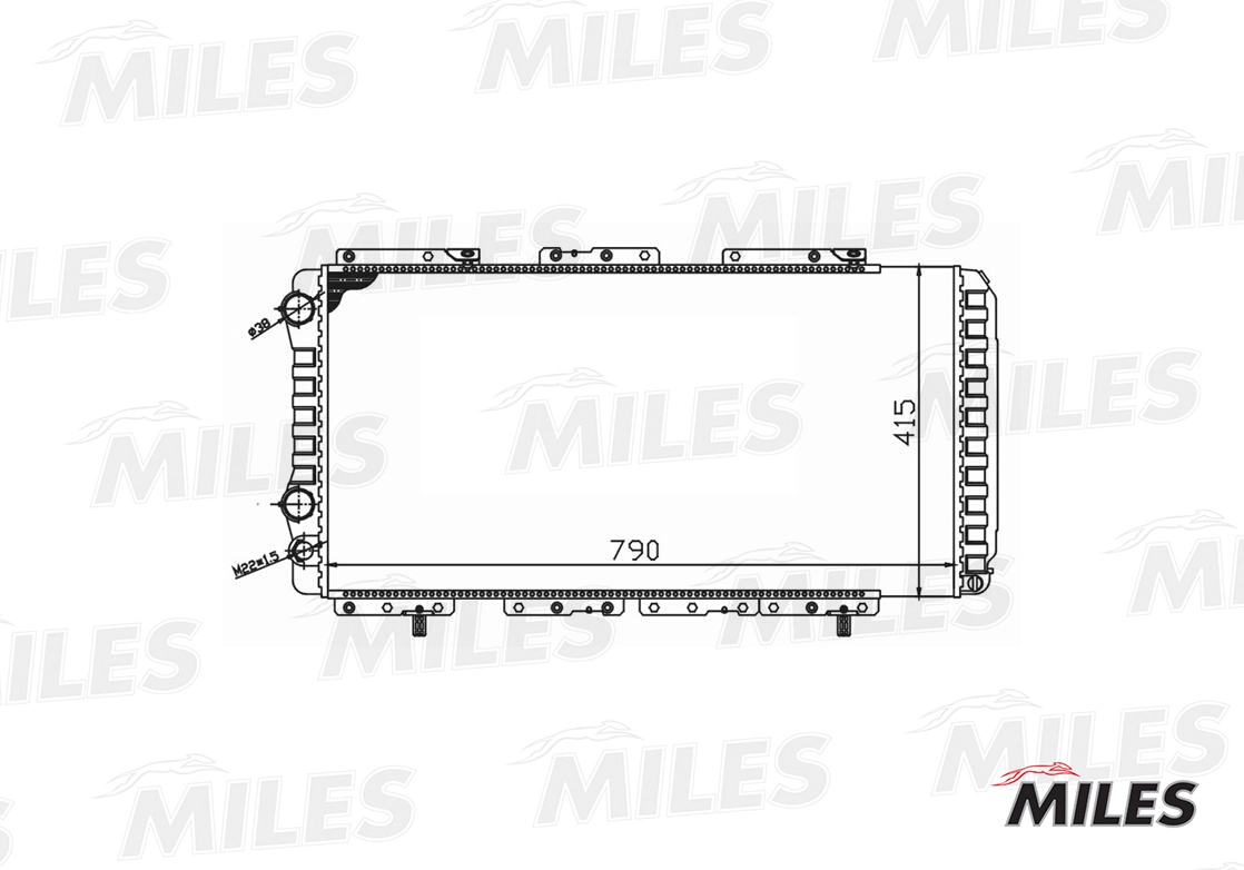 MILES ACRM032 - Радиатор охлаждения