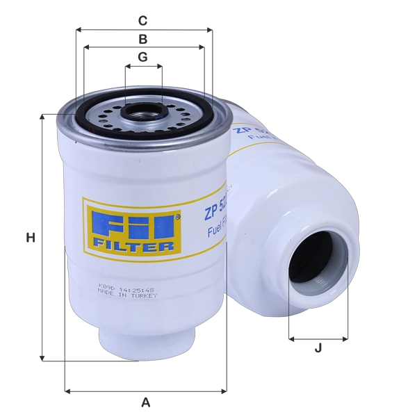 FIL FILTER ZP 522 F - Топливный фильтр