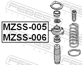 FEBEST MZSS-006 - Опора амортизатора