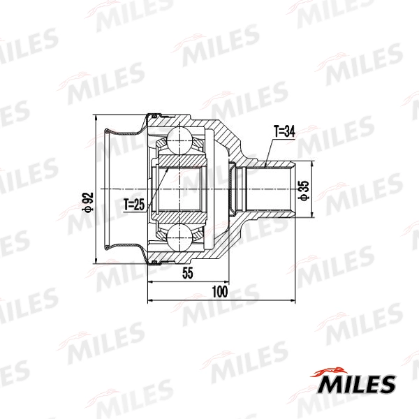 MILES GA10024 - ШРУС