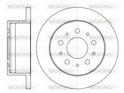 WOKING D61055.00 - Тормозные диски