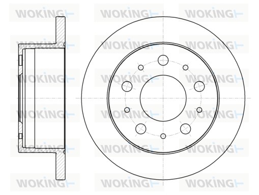 WOKING D61056.00 - Тормозные диски