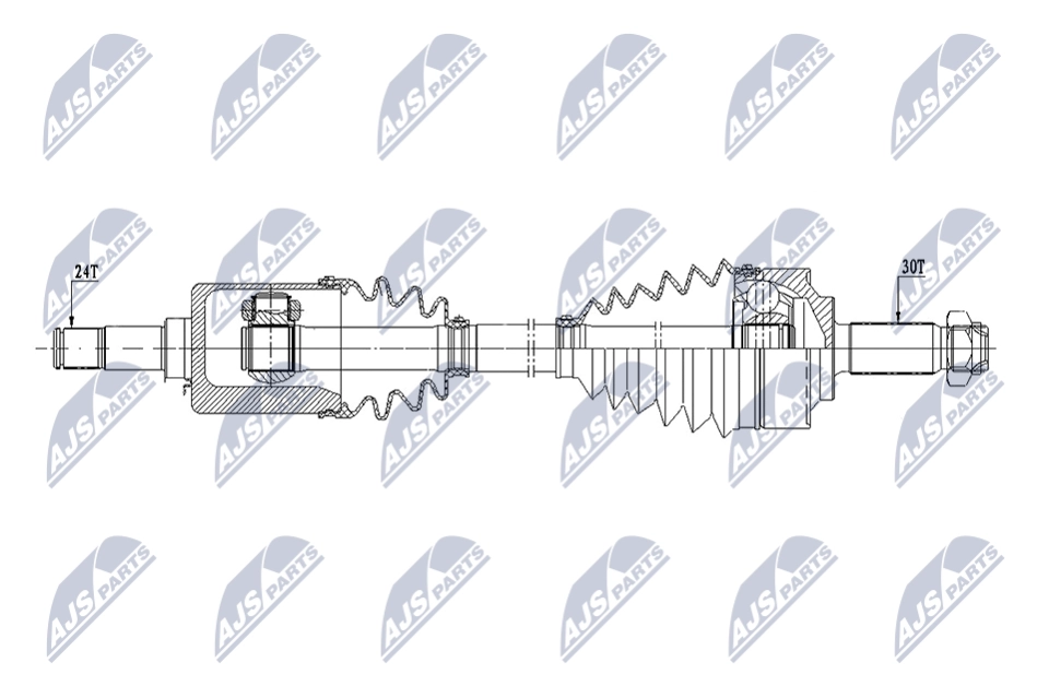 Приводной вал (полуось)