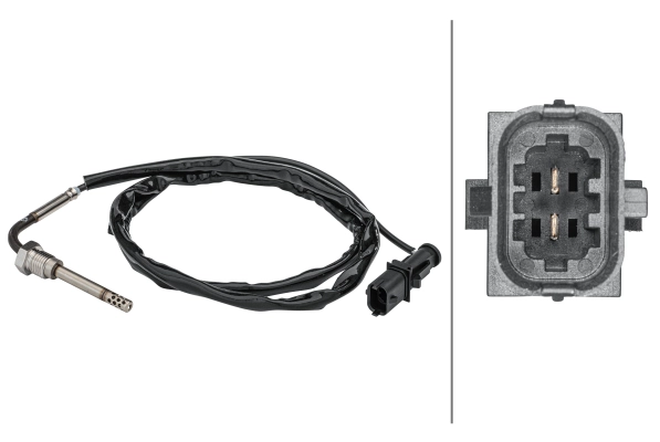 HELLA 6PT 358 181-451 - Датчик температуры выхлопных газов