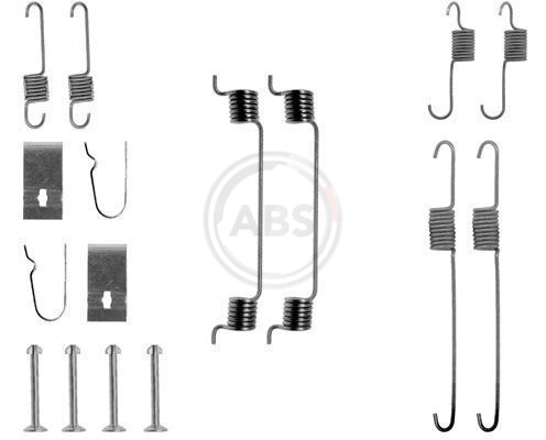 A.B.S. 0699Q - Ремкомплект тормозных колодок ручника