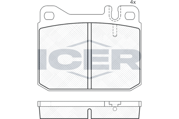 ICER 180197 - Тормозные колодки 
