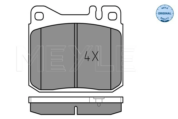 MEYLE 025 203 9215 - Комплект тормозных колодок, дисковый тормоз MEYLE-ORIGINAL: True to OE.