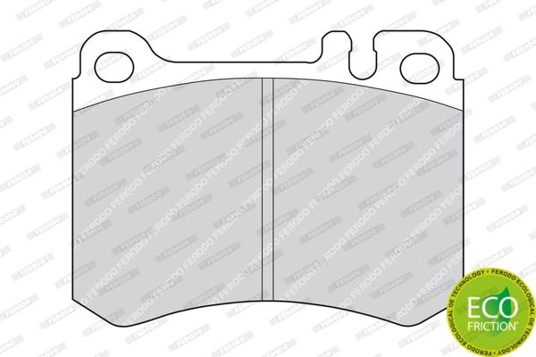 FERODO FDB629 - Комплект тормозных колодок, дисковый тормоз PREMIER ECO FRICTION