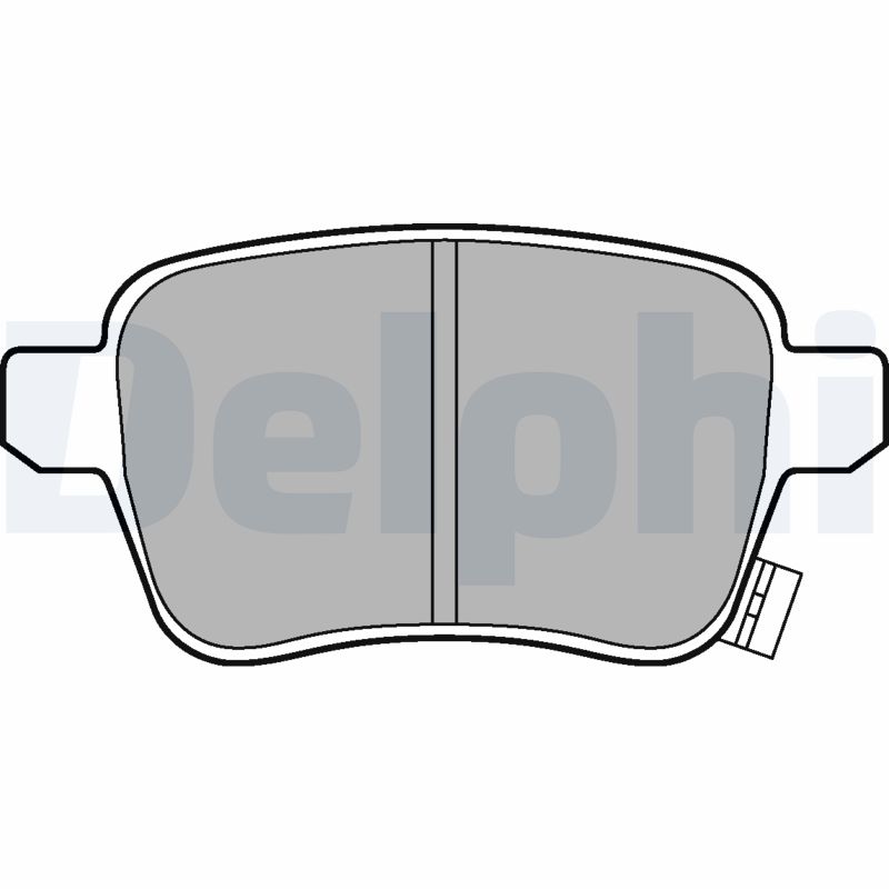 DELPHI LP3246 - Тормозные колодки 