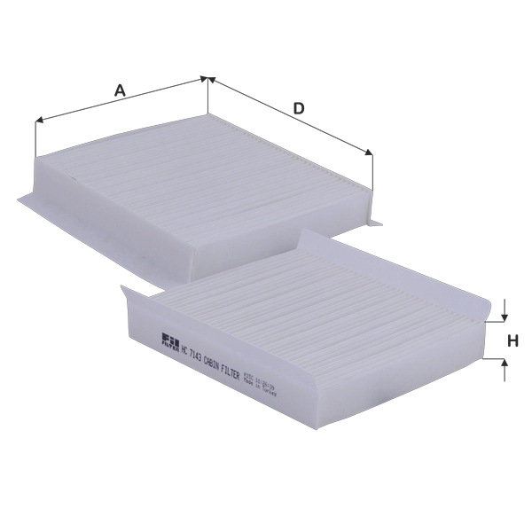 FIL FILTER HC 7143 - Салонный фильтр