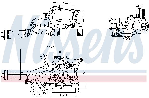 NISSENS 91352 - Масляный радиатор