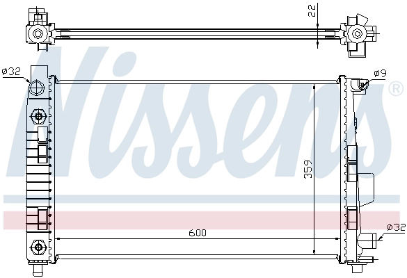 NISSENS 62781A - Радиатор охлаждения
