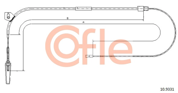 COFLE 10.9331 - Трос ручника