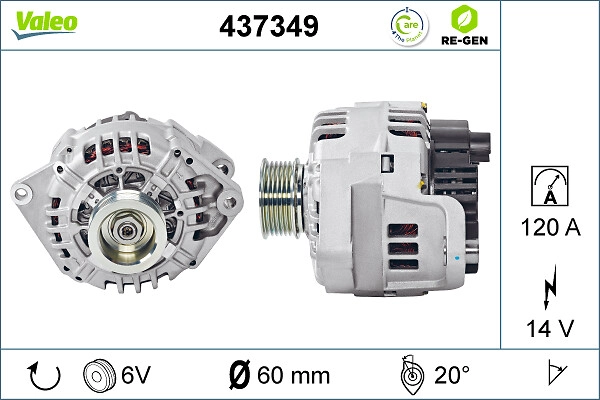 VALEO 437349 - Генератор
