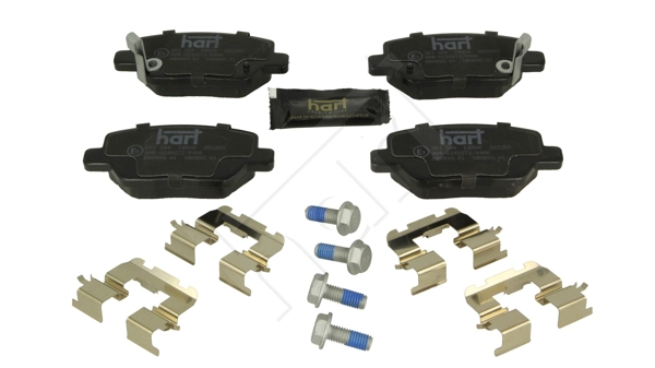 HART 261 588 - Комплект тормозных колодок, дисковый тормоз PREMIUM LINE