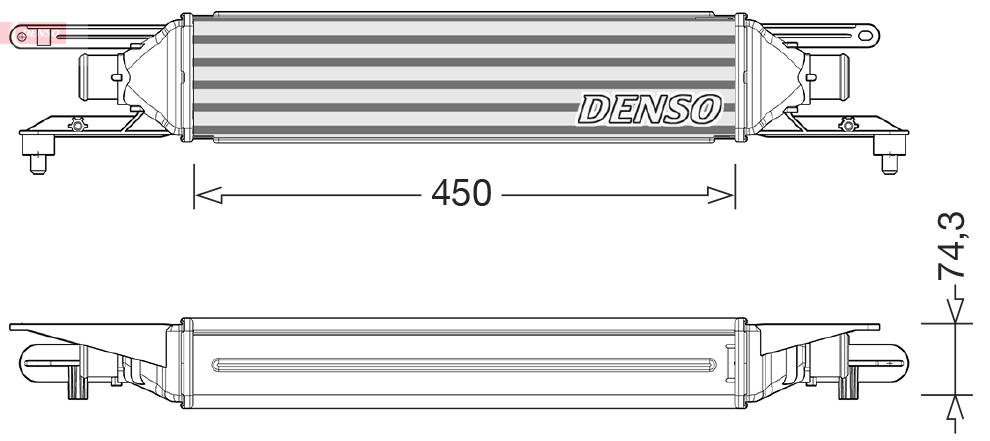 DENSO DIT01007 - Интеркулер
