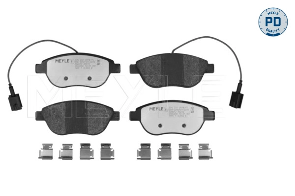 MEYLE 025 237 0918/PD - Комплект тормозных колодок, дисковый тормоз MEYLE-PD: Advanced performance and design.