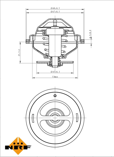 NRF 725194 - Термостат, охлаждающая жидкость EASY FIT