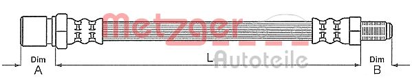 METZGER 4113246 - Тормозные шланги