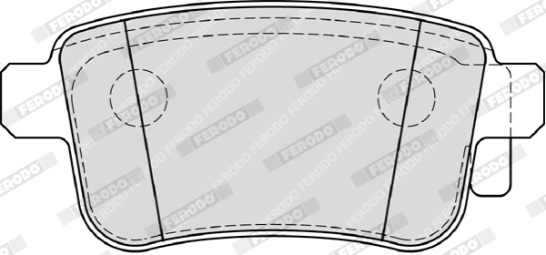 FERODO FDB4186 - Комплект тормозных колодок, дисковый тормоз PREMIER ECO FRICTION