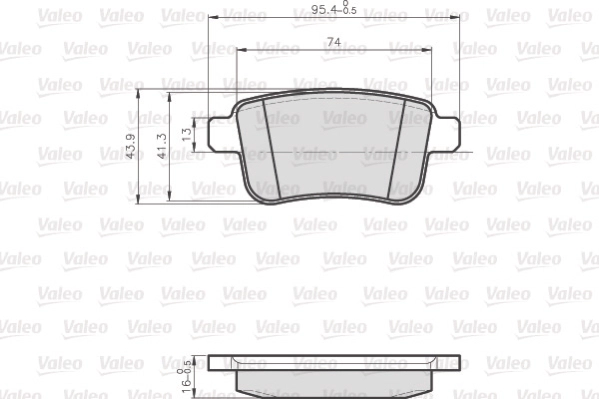 VALEO 872692 - Комплект тормозных колодок, дисковый тормоз OPTIPACK for LCV