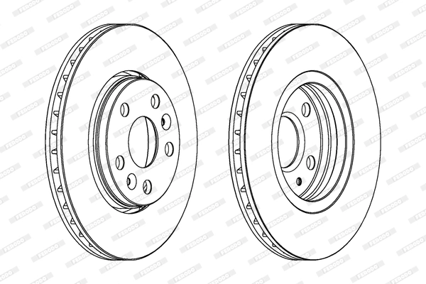 FERODO DDF1733C - Тормозной диск PREMIER Coat+ disc