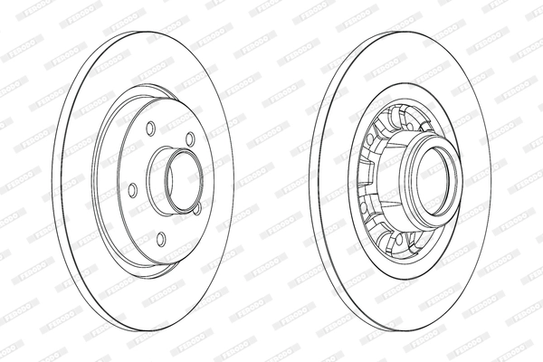 FERODO DDF1734-1 - Тормозной диск PREMIER
