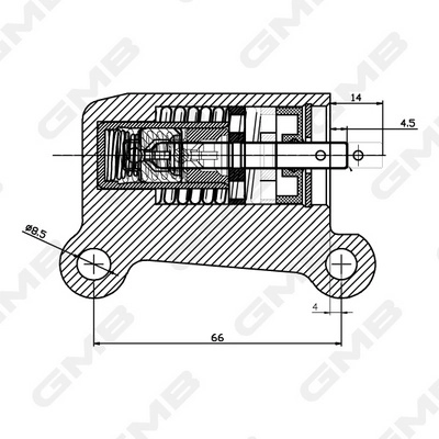 GMB GHAT-174 - Успокоитель ремня ГРМ