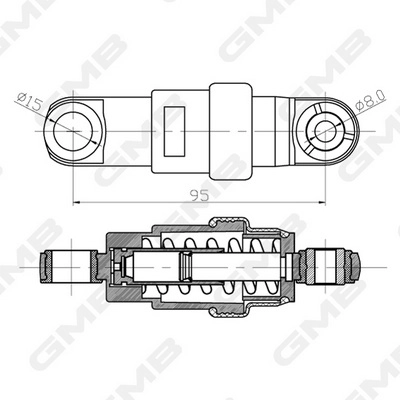 GMB GHAT-194 - Успокоитель ремня ГРМ