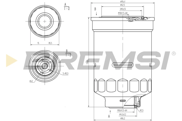 BREMSI FE0798 - Топливный фильтр