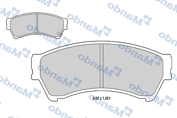 MANDO MBF015644 - Тормозные колодки 