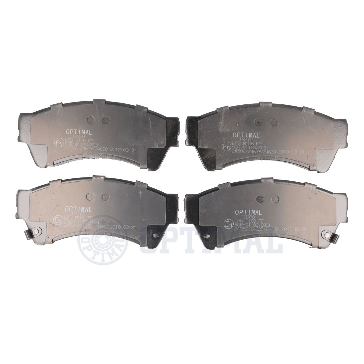OPTIMAL BP-12370 - Тормозные колодки 