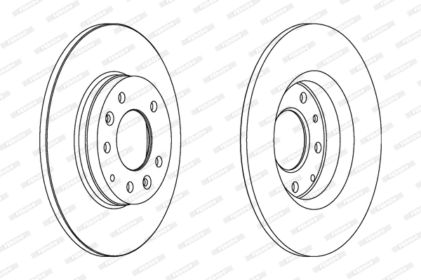 FERODO DDF1500C - Тормозной диск PREMIER Coat+ disc
