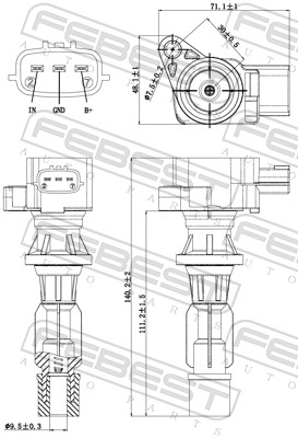 FEBEST 05640-003 - Катушка зажигания