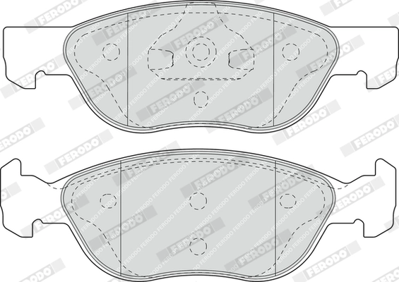 FERODO FDB1651 - Комплект тормозных колодок, дисковый тормоз PREMIER ECO FRICTION