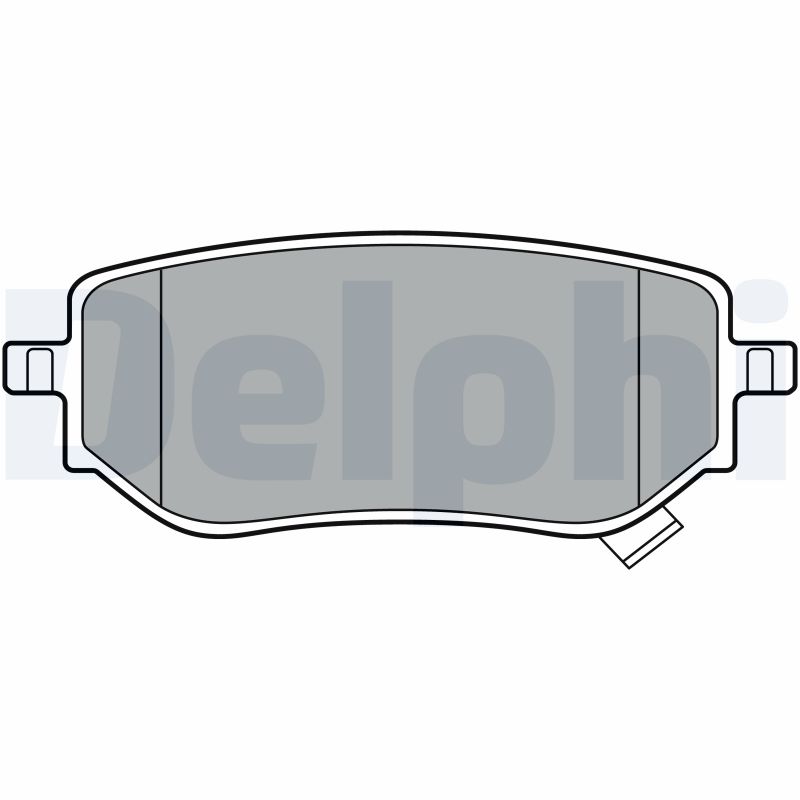 DELPHI LP3402 - Тормозные колодки 