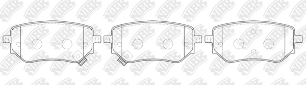 NIBK PN0761 - Тормозные колодки 